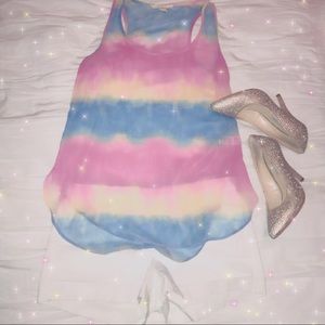 SOLD: Forever 21 Sheer Tie Dye Tank